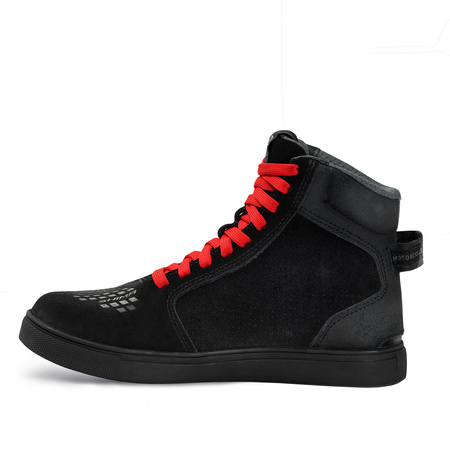 Trampki motocyklowe damskie SHIMA SX-2 EVO LADY BLACK czarny biały