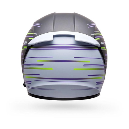 Kask integralny BELL LITHIUM ECE6 VELO MATTE PEARL BLACK YELLOW czarny biały fioletowy żółty fluo