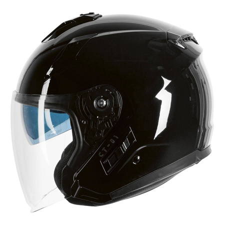 Kask otwarty OZONE CT-01 BLACK czarny