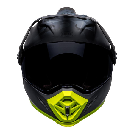 Kask integralny BELL MX-9 ADVENTURE MIPS STEALTH CAMO MATTE BLACK/HI-VIZ czarny żółty fluo