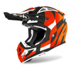 Kask cross Airoh AVIATOR ACE TRICK ORANGE MATT pomarańczowy biały czarny