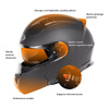 Kask szczękowy OZONE STORM GLOSS BLACK czarny
