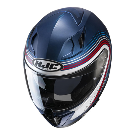 Kask integralny HJC I70 SURF BLUE/WHITE niebieski biały czerwony
