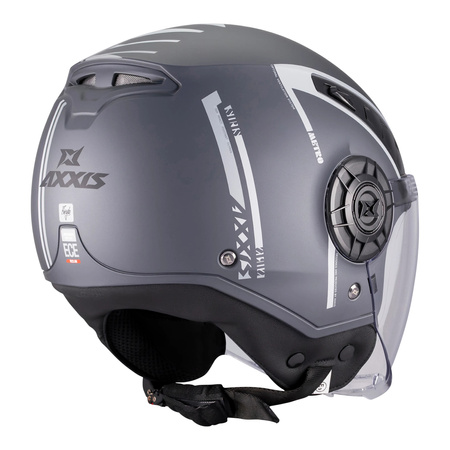 Kask otwarty AXXIS METRO S SIRIS C2 MATT czarny szary