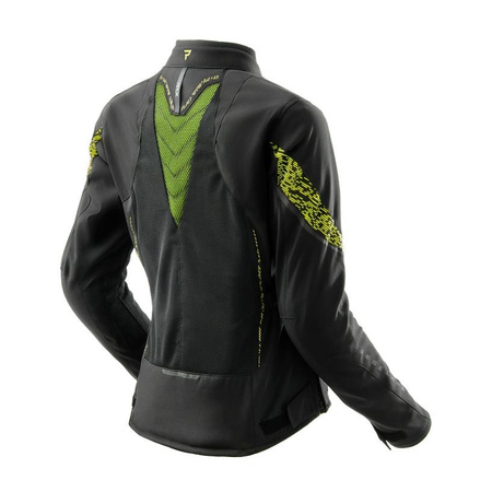 Kurtka tekstylna damska REBELHORN JAX LADY BLACK/FLUO YELLOW czarny żółty fluo