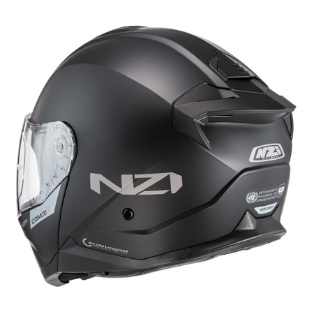 Kask szczękowy NZI COMBI 3 DUO MATT BLACK czarny mat