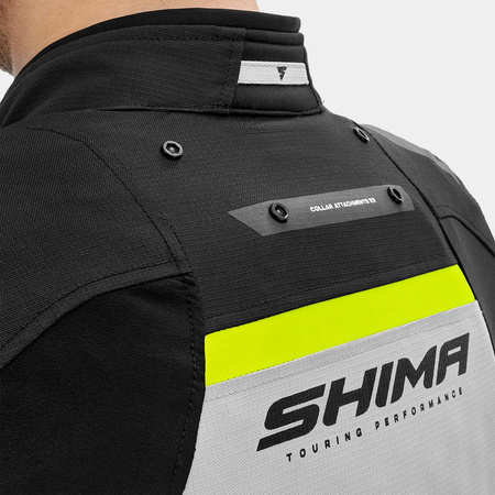 Kurtka tekstylna SHIMA DUNE FLUO czarny szary żółty fluo