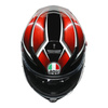 Kask integralny AGV K5 S TEMPEST RED czerwony czarny biały
