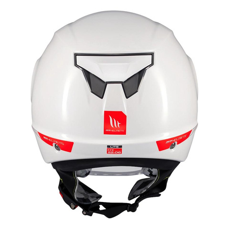 Kask otwarty dziecięcy MT LITE KIDS SOLID GLOSS WHITE biały