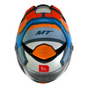 Kask integralny MT THUNDER 4 SV PENTAL MATT PEARL ORANGE pomarańczowy niebieski biały