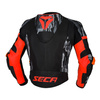 Kurtka skórzana SECA SRS II FLUO RED czerwony fluo czarny szary