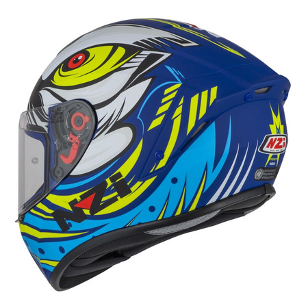 Kask integralny NZI TRENDY OCELO BLUE WHITE SKY BLUE MATT biały niebieski