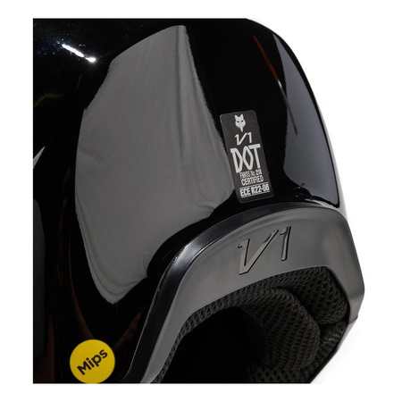Kask cross FOX V1 SOLID BLACK czarny