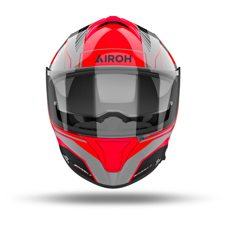 Kask integralny AIROH SPARK 2 CHRONO ORANGE GLOSS pomarańczowy fluo szary czarny