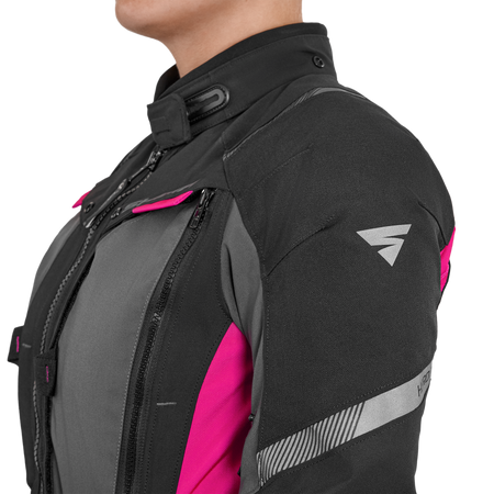 Kurtka tekstylna damska SHIMA HERO 2.0 LADY PINK czarny szary różowy