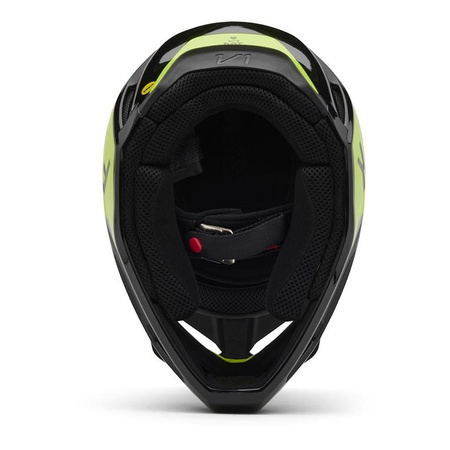 Kask cross dziecięcy FOX JUNIOR V1 LEAN GREY/YELLOW szary żółty