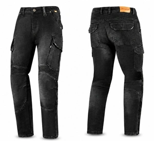 Jeansy motocyklowe SECA SQUARE II BLACK czarny