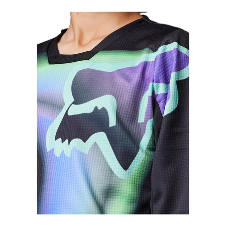 Bluza cross dziecięca FOX JUNIOR 180 TOXSYK BLACK czarny zielony niebieski