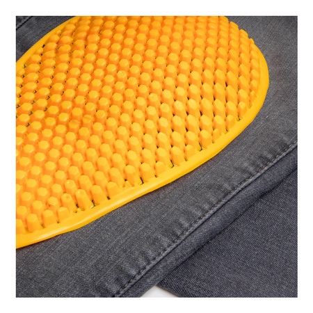 Jeansy motocyklowe OZONE STRIKER REGULAR WASHED GREY szary