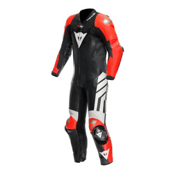 Kombinezon jednoczęściowy DAINESE MUGELLO 3 PERFORATED D-AIR BLACK/RED/WHITE czarny czerwony biały