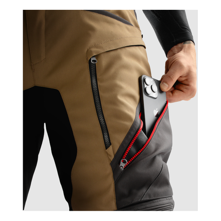 Spodnie tekstylne REBELHORN HARDY 3.0 DESERT/GREY/RED brązowy szary czerwony