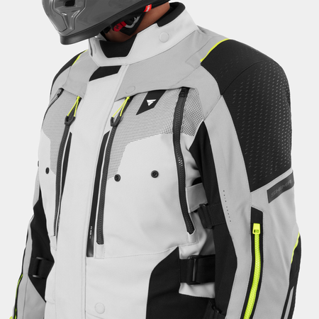 Kurtka tekstylna SHIMA HERO 3.0 G2 GREY/FLUO szary żółty fluo czarny