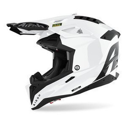 Kask cross Airoh AVIATOR 3 COLOR WHITE GLOSS biały czarny