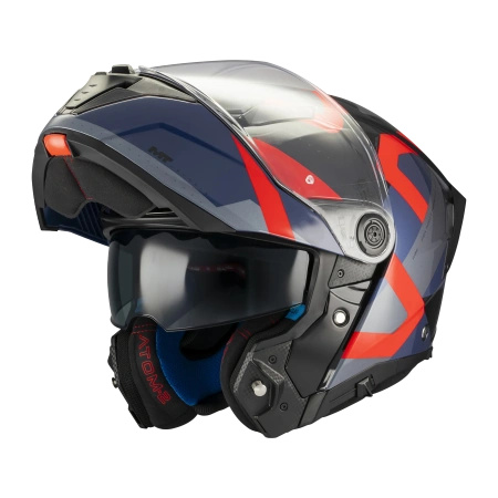 Kask szczękowy MT ATOM 2 SV DEXTER BLUE/RED niebieski czerwony