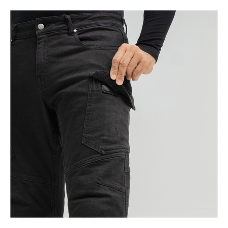 Jeansy motocyklowe BROGER BRONX BLACK czarny