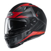Kask integralny HJC I70 ELUMA BLACK/RED czarny mat czerwony szary