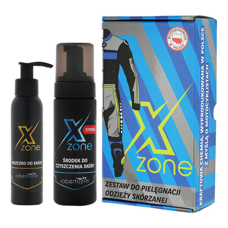 Zestaw do czyszczenia i konserwacji odzieży skórzanej XZONE STRONG 250ml
