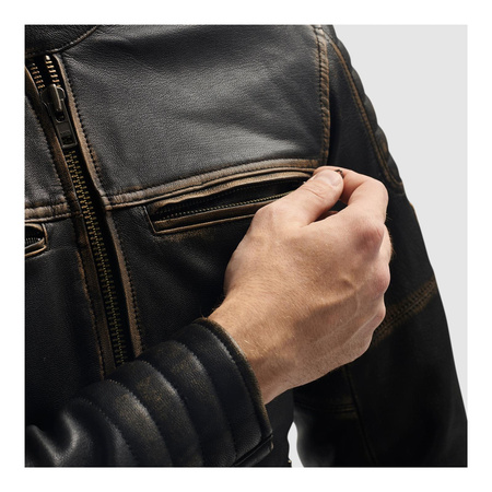 Kurtka skórzana REBELHORN HUNTER II VINTAGE BROWN brązowy