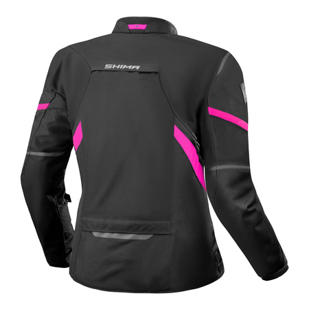 Kurtka tekstylna damska SHIMA RUSH 2.0 LADY PINK czarny różowy