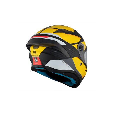Kask integralny MT TARGO S KAY B3 MATT czarny żółty biały
