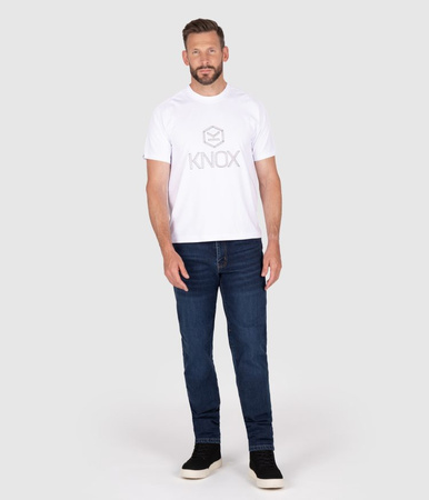 Jeansy motocyklowe KNOX KIRKSTONE STONE WASH INDIGO granatowy