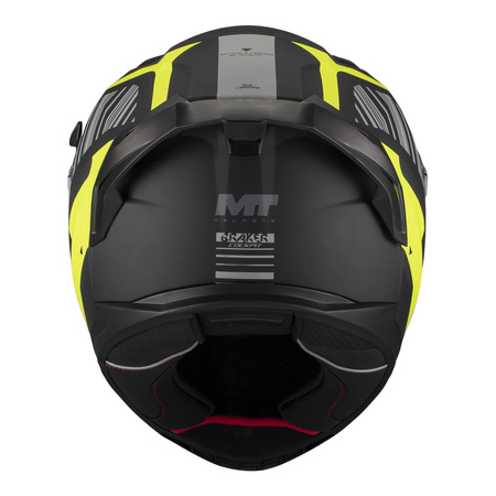 Kask integralny MT BRAKER SV COCKPIT BLACK/YELLOW MATT czarny żółty