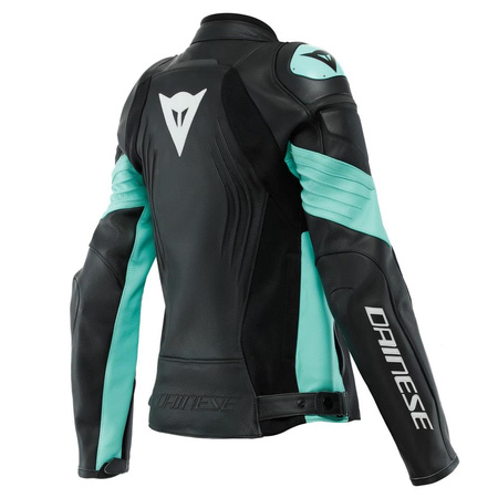 Kurtka skórzana damska DAINESE RACING 4 LADY AQUA/GREEN czarny zielony