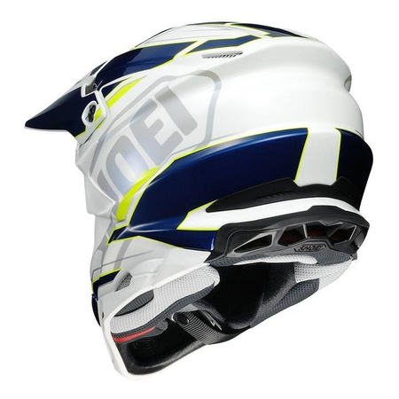Kask cross SHOEI VFX-WR Allegiant TC-3 biały granatowy żółty fluo
