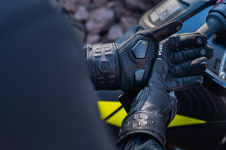 Rękawice miejskie KNOX ORSA LEATHER MK3 BLACK czarny