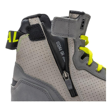Trampki motocyklowe REBELHORN VANDAL MYSTERIOUS GREY/FLUO YELLOW szary żółty fluo