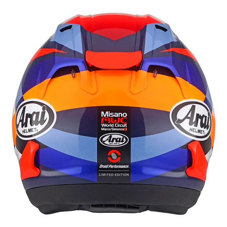 Kask integralny ARAI RX-7 V EVO MISANO niebieski żółty fluo biały różowy czerwony pomarańczowy