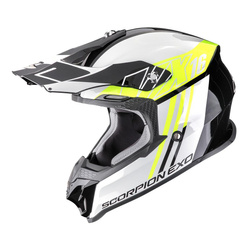 Kask cross SCORPION VX-16 EVO AIR LIGNES BLACK/NEON YELLOW czarny żółty fluo
