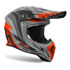 Kask cross AIROH AVIATOR ACE 2 GROUND ORANGE MATT szary pomarańczowy fluo