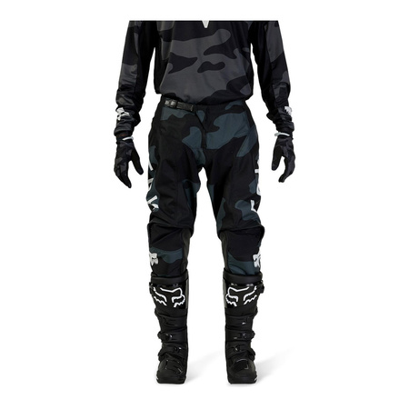 Spodnie cross FOX 180 BNKR BLACK CAMO czarny szary