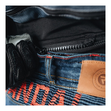 Jeansy motocyklowe REBELHORN VANDAL DENIM WASHED BLUE niebieski