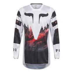 Bluza cross FOX 180 KAIROS WHITE/FLUO RED biały czerwony fluo