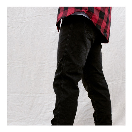 Jeansy motocyklowe BROGER CALIFORNIA WASHED BLACK czarny