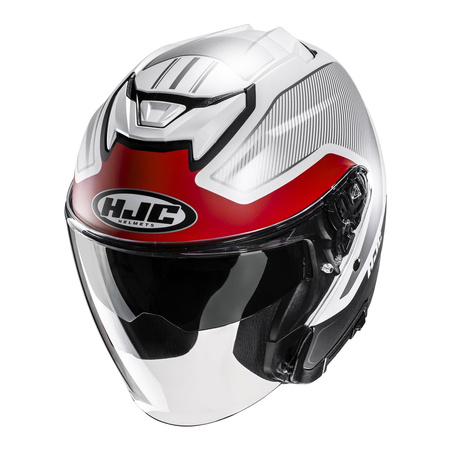 Kask otwarty HJC I31 TEVIS GREY/RED szary czerwony