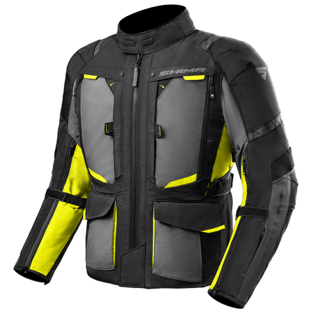 Kurtka tekstylna SHIMA HERO 2.0 MEN FLUO czarny szary żółty fluo