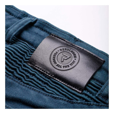 Jeansy motocyklowe damskie REBELHORN VANDAL LADY DENIM WASHED BLUE niebieski